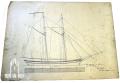 Segelzeichnung zum Schoner von 30 Lasten, 1883