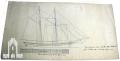Segelzeichnung für Schoner Bertha, 1876