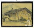 Bernhard Peters - Gebirgslandschaft mit Bauernhaus